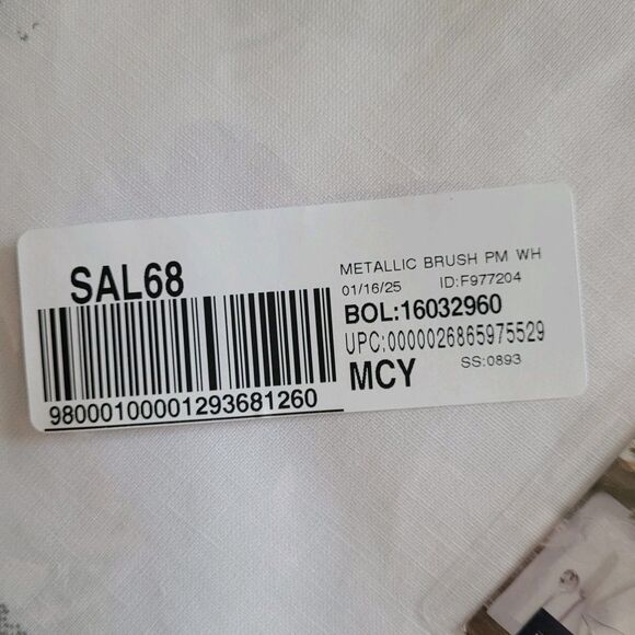 Villeroy & Boch Placemats Linen Cotton 4 pc White Silver 14 x 20 NEW - Picture 10 of 10